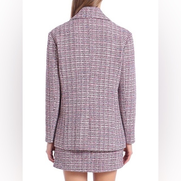Avec Les Filles Single-Breasted Tweed Blazer Relaxed - Picture 3 of 11